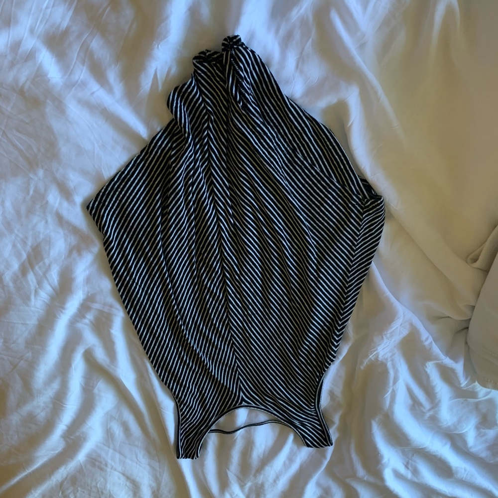 black and white striped shirt